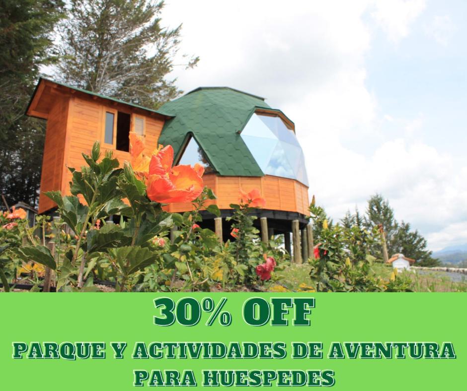 Glamping Y Chalet Aventura Park Villa De Leyva La Periquera Exterior foto